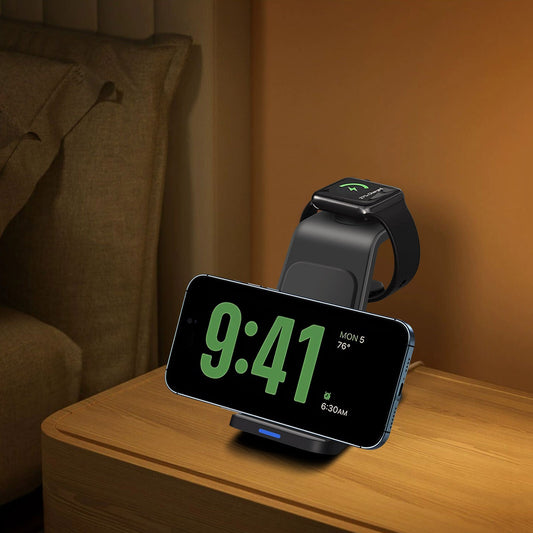 3-in-1 Wireless Charging Station – For iPhone, AirPods & Apple Watch