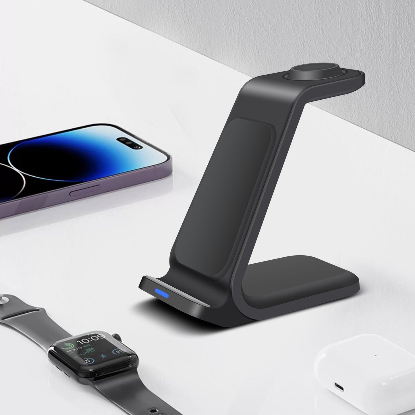 3-in-1 Wireless Charging Station – For iPhone, AirPods & Apple Watch