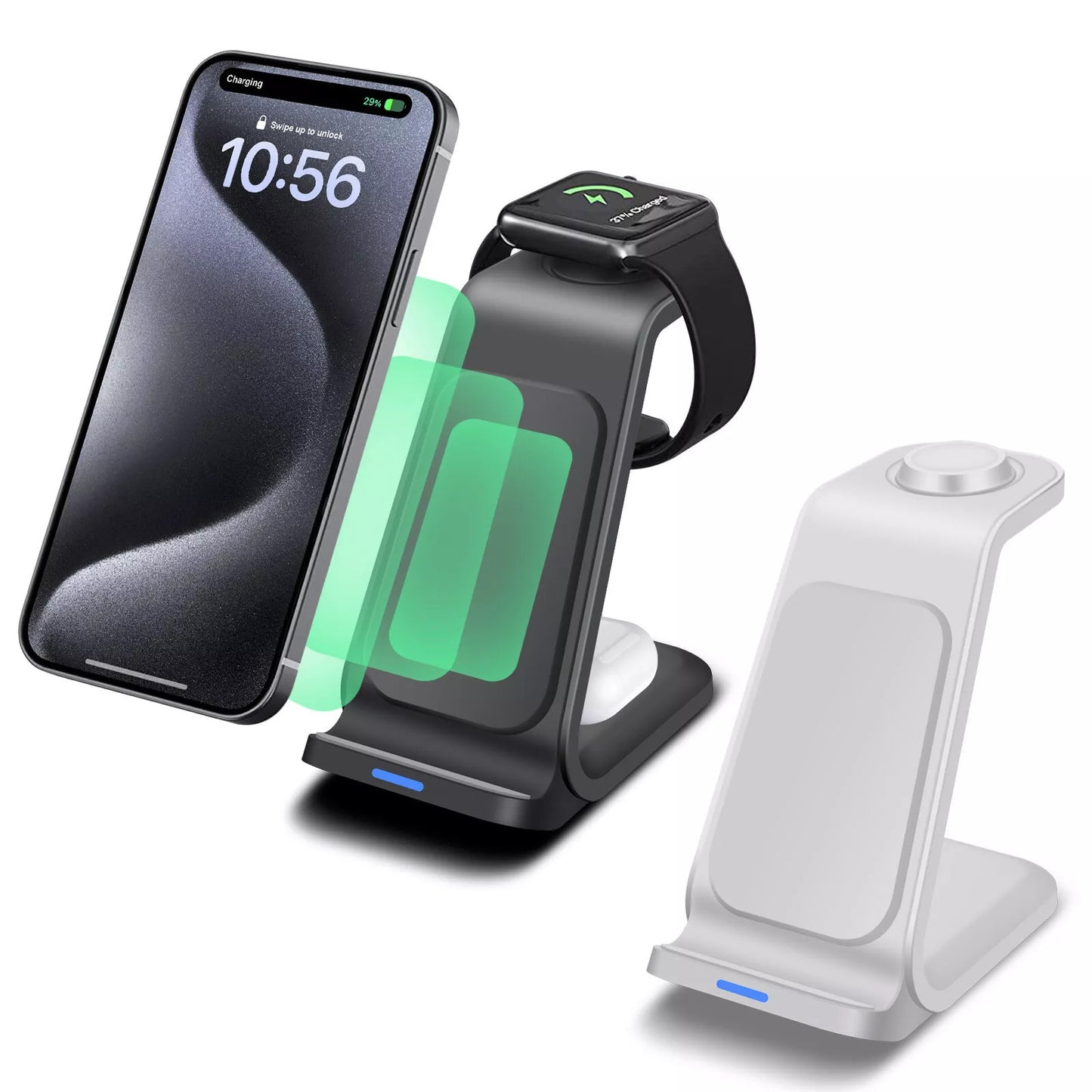 3-in-1 Wireless Charging Station – For iPhone, AirPods & Apple Watch