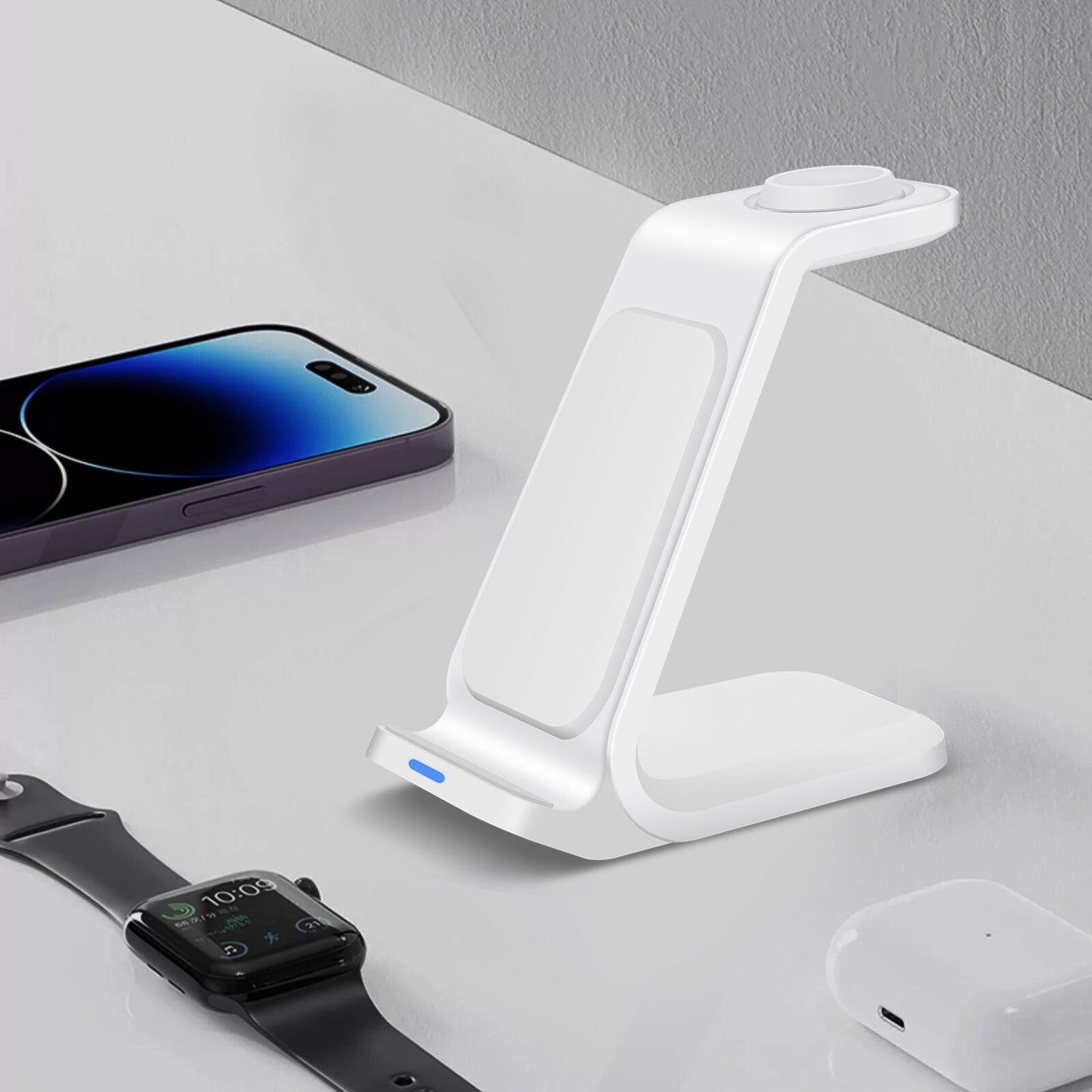 3-in-1 Wireless Charging Station – For iPhone, AirPods & Apple Watch